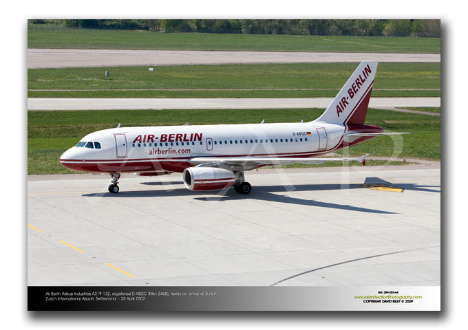 ZRH-003 - Air Berlin Airbus Industries A319-132 - D-ABGC (Msn 2468)