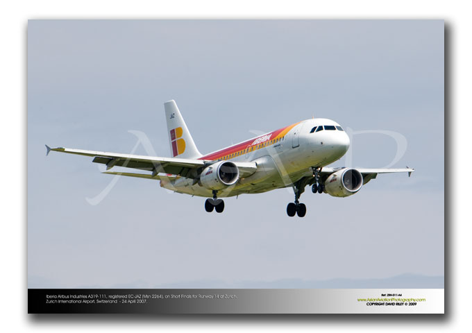 ZRH-011 - Iberia Airbus Industries A319-111 - EC-JAZ (Msn 2264)