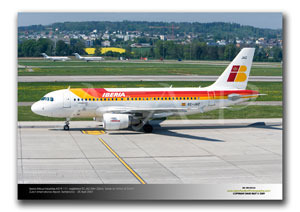 ZRH-033 - Iberia Airbus Industries A319-111 - EC-JAZ (Msn 2264)