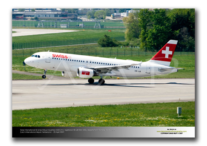 ZRH-041 - Swiss International Air Lines Airbus Industries A320-214 - HB-IJB (Msn 545)