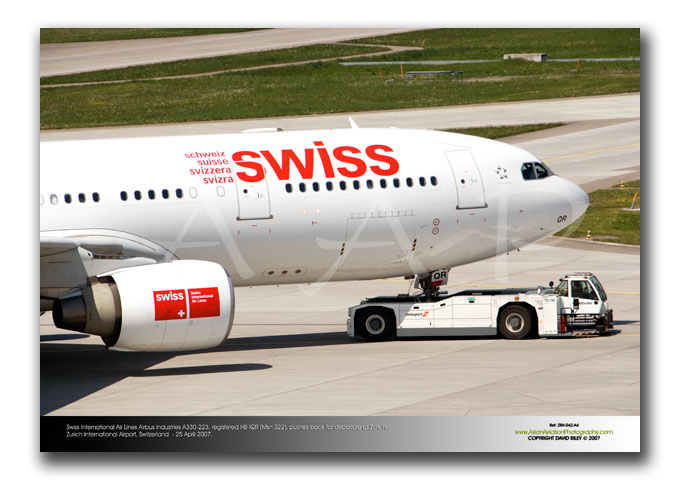 ZRH-042 - Swiss International Air Lines Airbus Industries A330-223 - HB-IQB (Msn 322)