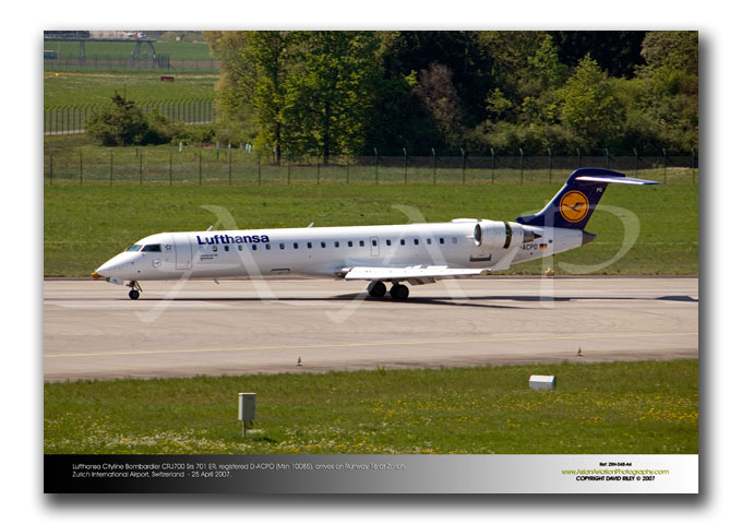ZRH-048 - Lufthansa Cityline Bombardier CRJ700 Srs 701 ER - D-ACPO (Msn 10085)