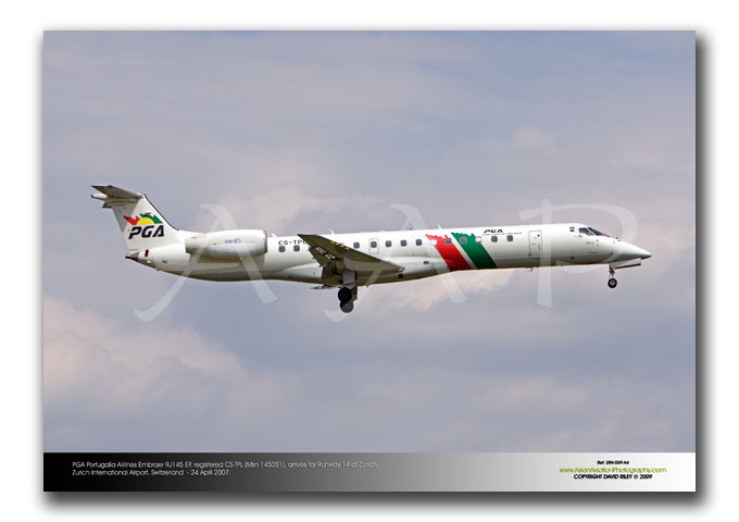 ZRH-059 - PGA Portugalia Airlines Embraer RJ145 EP - CS-TPL (Msn 145051)