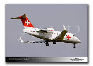 ZRH-070 - Rega Swiss Air Ambulance Canadiar CL-600-2B16 Challenger - HB-JRA (Msn 5529)
