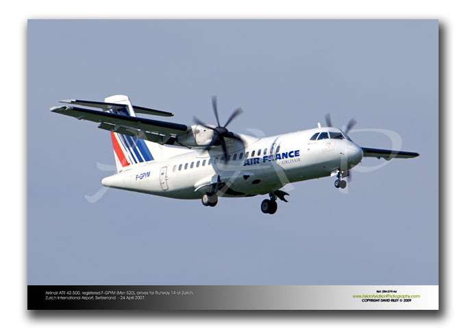 ZRH-079 - Airlinair ATR 42-500 - F-GPYM (Msn 520)