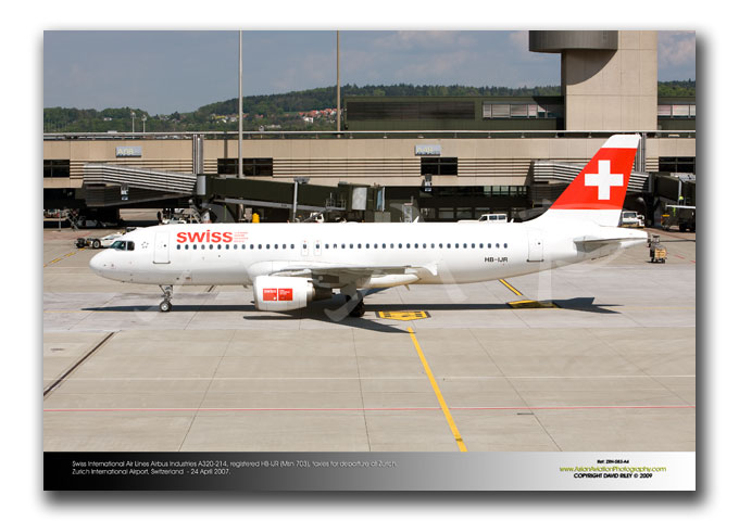 ZRH-083 - Swiss International Air Lines Airbus Industries A320-214 - HB-IJR (Msn 703)