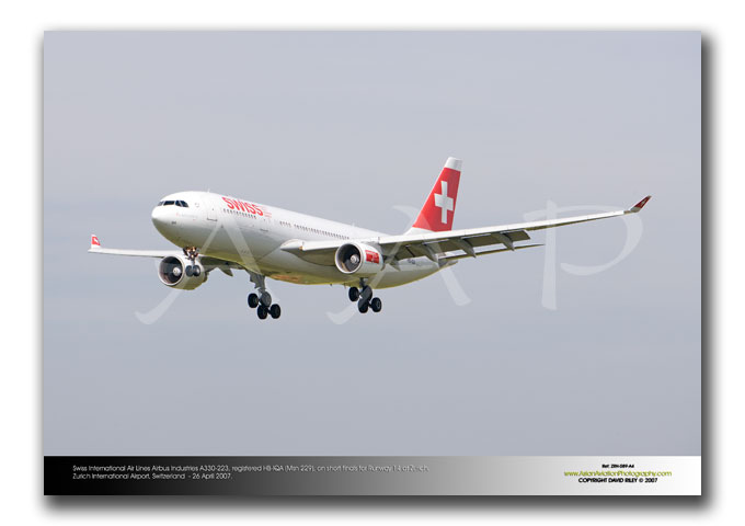 ZRH-089 - Swiss International Air Lines Airbus Industries A330-223 - HB-IQA (Msn 229)