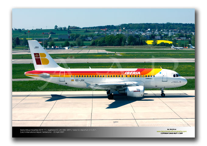 ZRH-093 - Iberia Airbus Industries A319-111 - EC-JXV (Msn 2897)