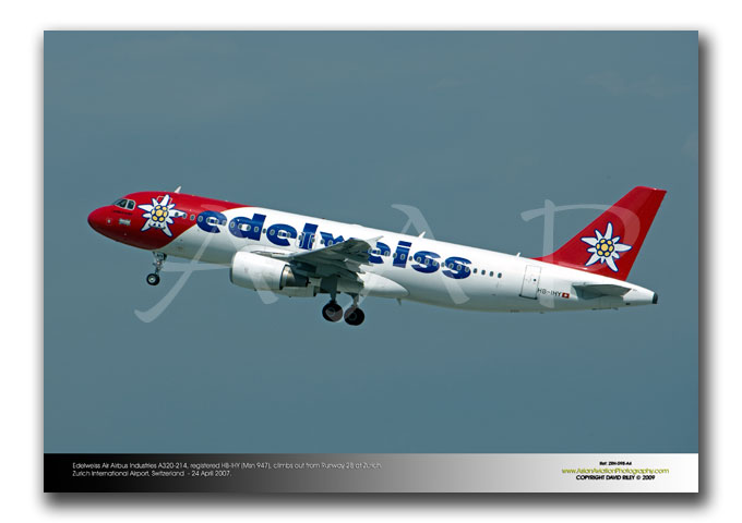 ZRH-098 - Edelweiss Air Airbus Industries A320-214 - HB-IHY (Msn 947)
